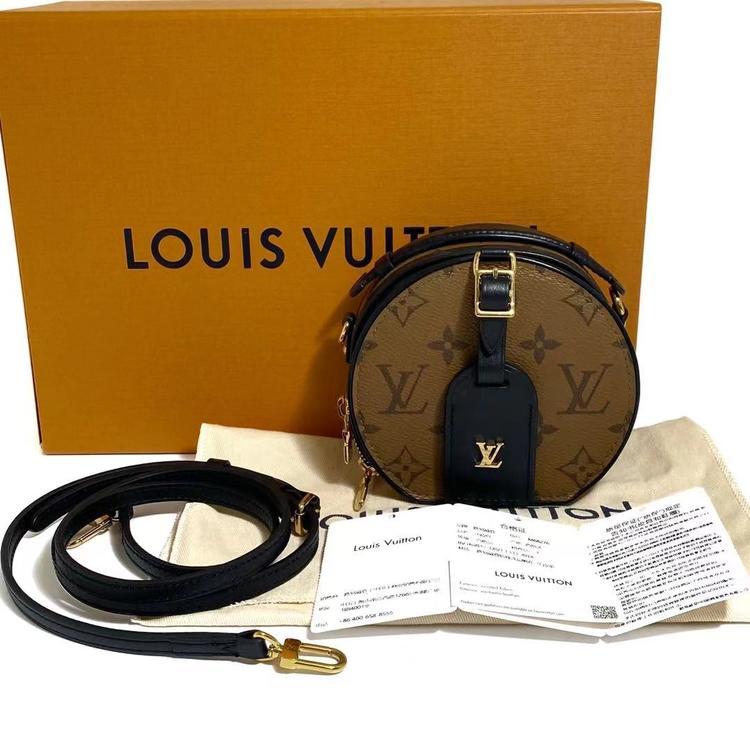 Louis Vuitton路易威登 芯片款闲置品mini硬圆饼包 99🆕新版芯片款✨LV mini迷你硬饼圆饼斜挎包，专柜断货，附件:盒子 尘袋 卡纸，小巧可爱，必入款式，好价🉐️